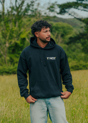 Y Not Bolt Logo Hoodie - Black