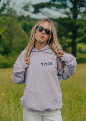 Y Not Bolt Logo Hoodie - Pink